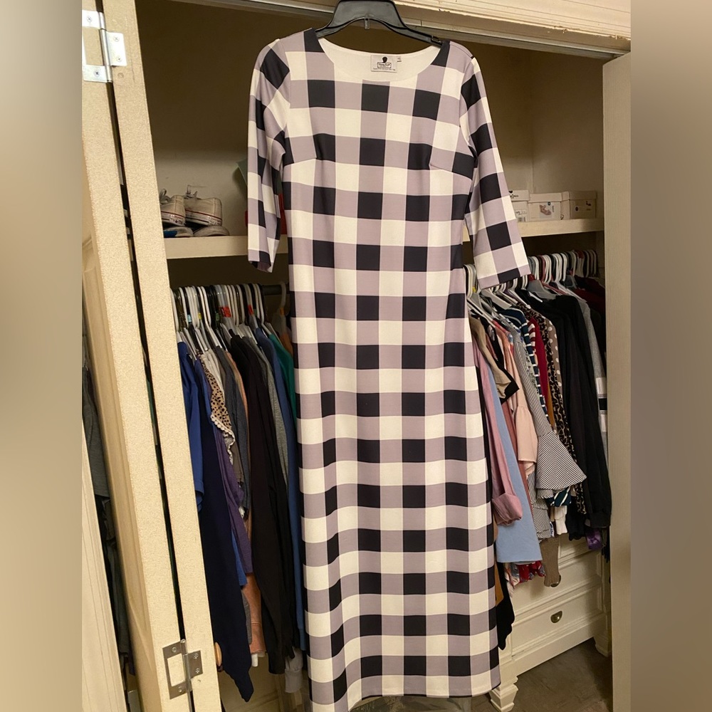 Gingham dress (maxi)